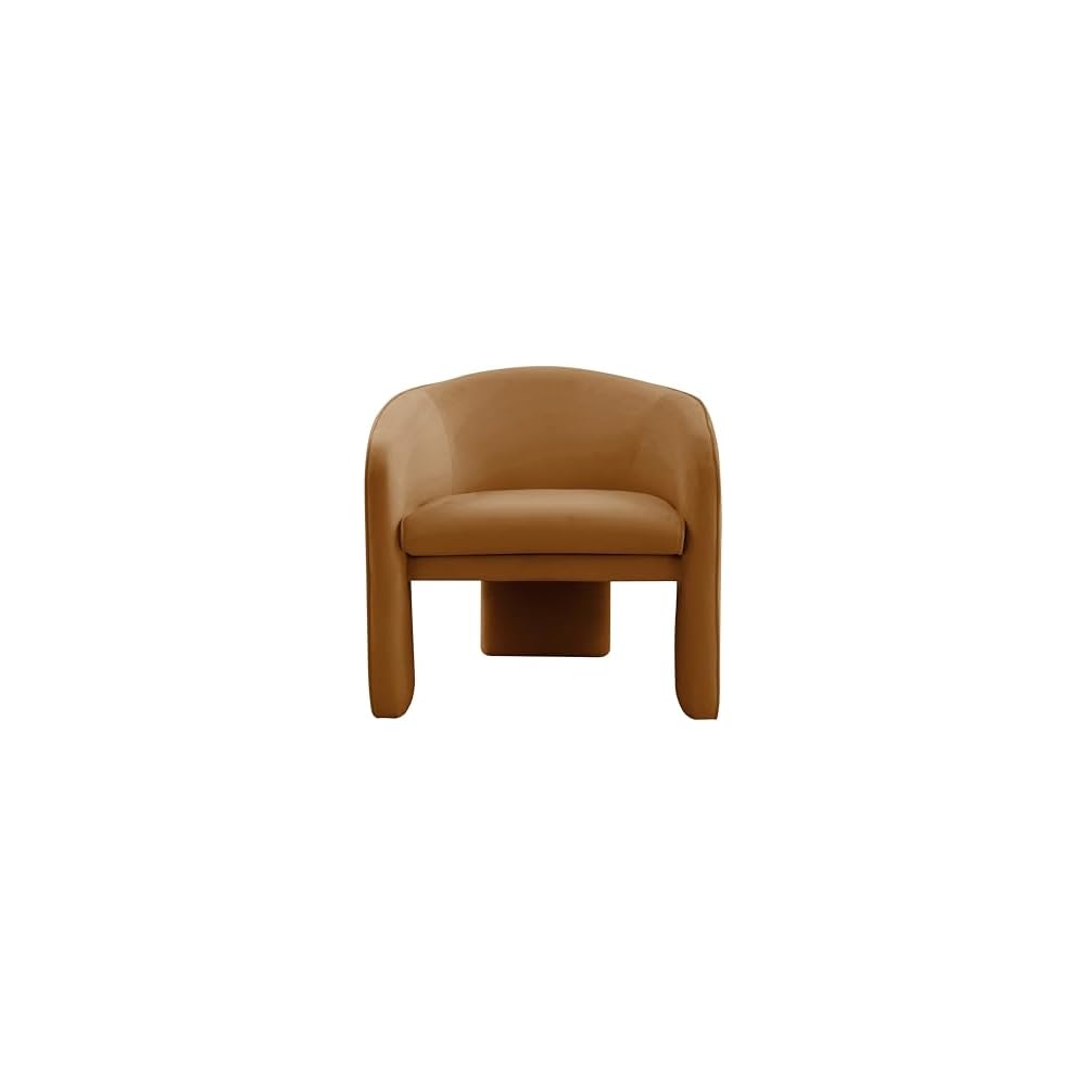 TOV Furniture Marla Cognac Velvet Accent Chair