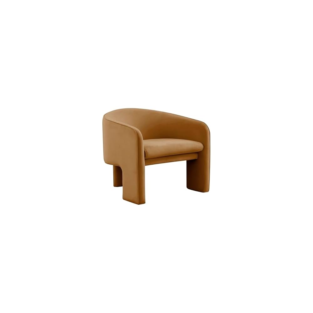 TOV Furniture Marla Cognac Velvet Accent Chair