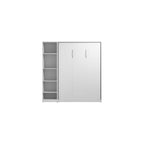 Bestar Full Murphy Bed with Closet Organizer, White, Claremont, 79W