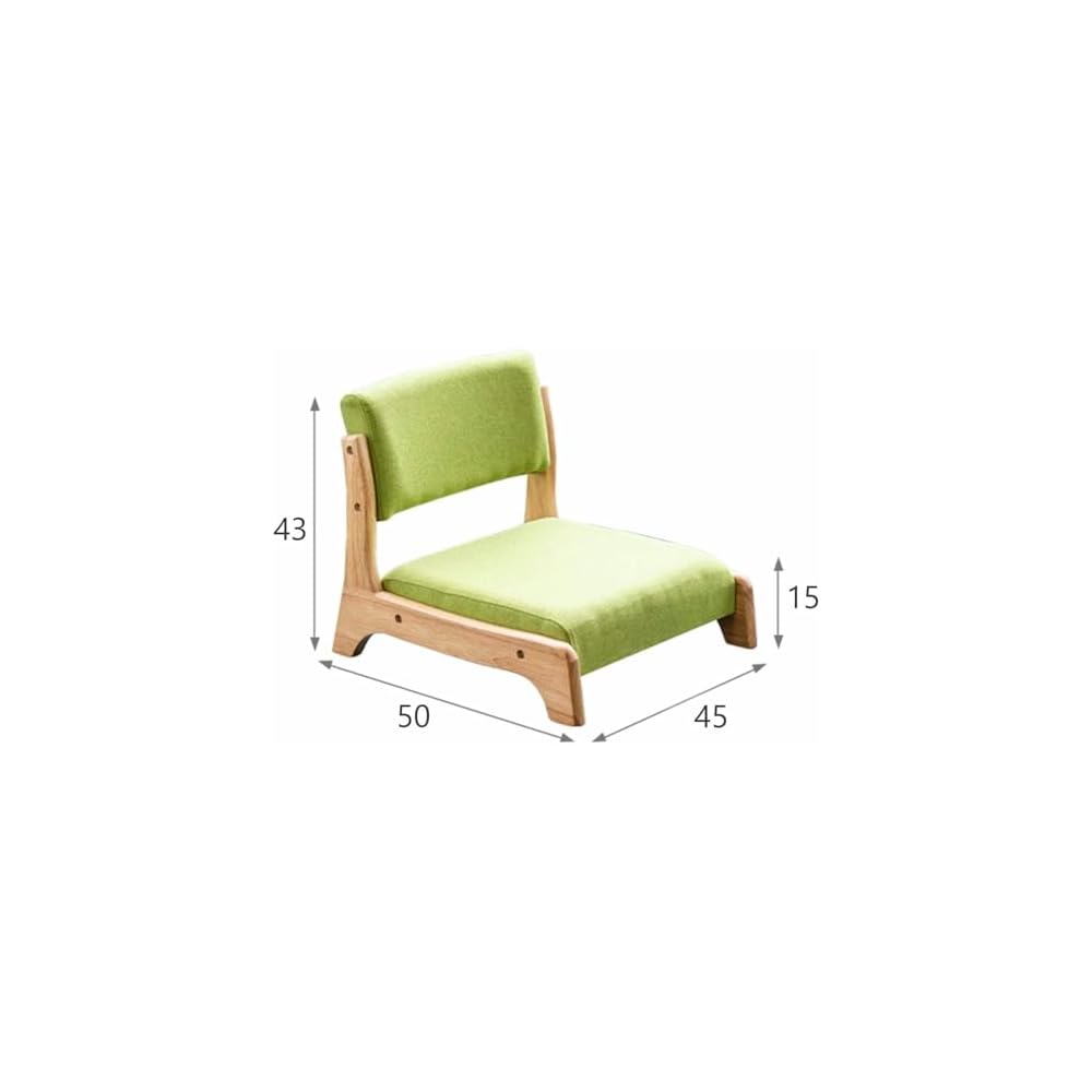 Portable Floor Chair with Backrest, Solid Wood Meditation Chair, High Elasticity Foam Cushion, Ergonomic Tatami Seat for Living Room & Bedroom