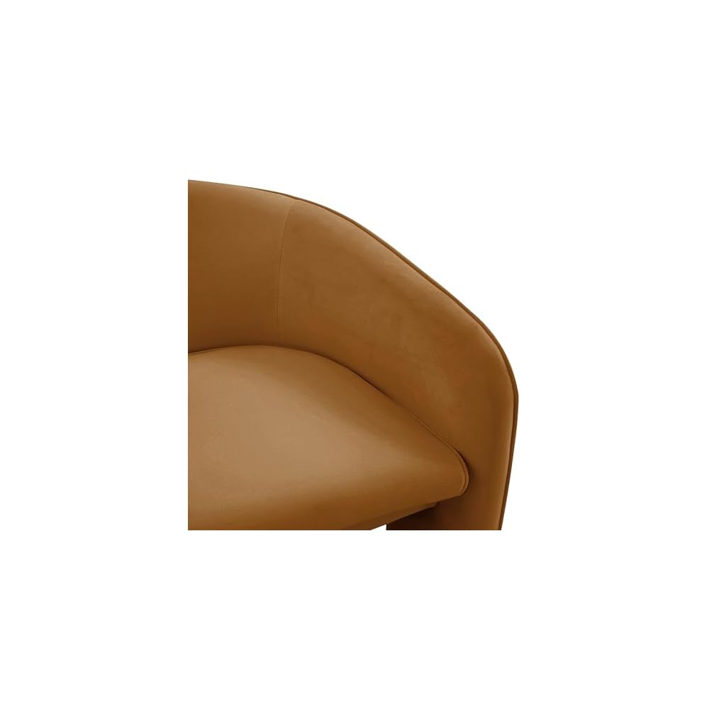 TOV Furniture Marla Cognac Velvet Accent Chair