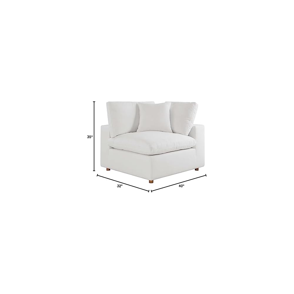 Modway Commix Down-Filled Overstuffed Upholstered Sectional Sofa Corner Chair