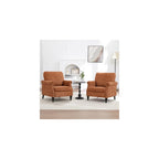 Accent Chair for Living Room, Modern Mid Century Reading Chair Armchair High Back Upholstered Armchair with Wooden Legs for Living Room Bedroom Office (LIGHTGREY, 1pcs)