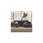 NAYA 106” Modular Sectional Sofa, Cloud Sectional Couch with Deep Seat, Modern Modular L-Shape Sofa Boneless Couch with Chaise for Living Room Bedroom (Grey, Right Facing Chaise)
