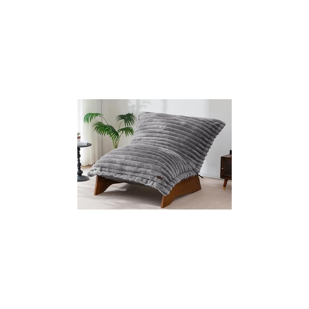 MAXYOYO Adjustable Living Room Chair, 3-Position Bean Bag Chair with Frame