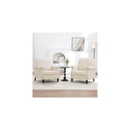 Accent Chair for Living Room, Modern Mid Century Reading Chair Armchair High Back Upholstered Armchair with Wooden Legs for Living Room Bedroom Office (LIGHTGREY, 1pcs)