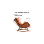 LSLYTQ Rocking Chair, Upholstered Glider Rocking Chair with Ottoman Accents Sofa Chairs, Lounge Leisure Chair with Wooden Legs for Living Room, Bedroom, Offices
