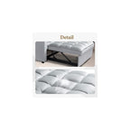 ORRD Convertible Sofa Bed,3-in-1 Multi-Functional Velvet Sleeper Couch Pull-Out 48'' Loveseat Bed Chaise Lounge with Adjustable Backrest and Pillows,Hidden Side Table for Living Room,Small Space Grey