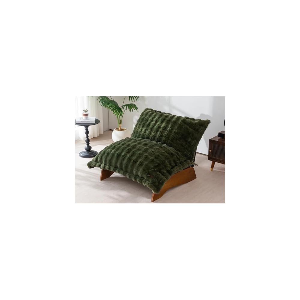 MAXYOYO Adjustable Living Room Chair, 3-Position Bean Bag Chair with Frame
