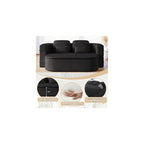 75'' Chenille Convertible Floor Couch, 2‑in‑1 Sleeper Sofa Bed
