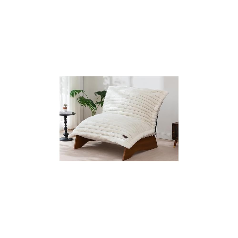 MAXYOYO Adjustable Living Room Chair, 3-Position Bean Bag Chair with Frame