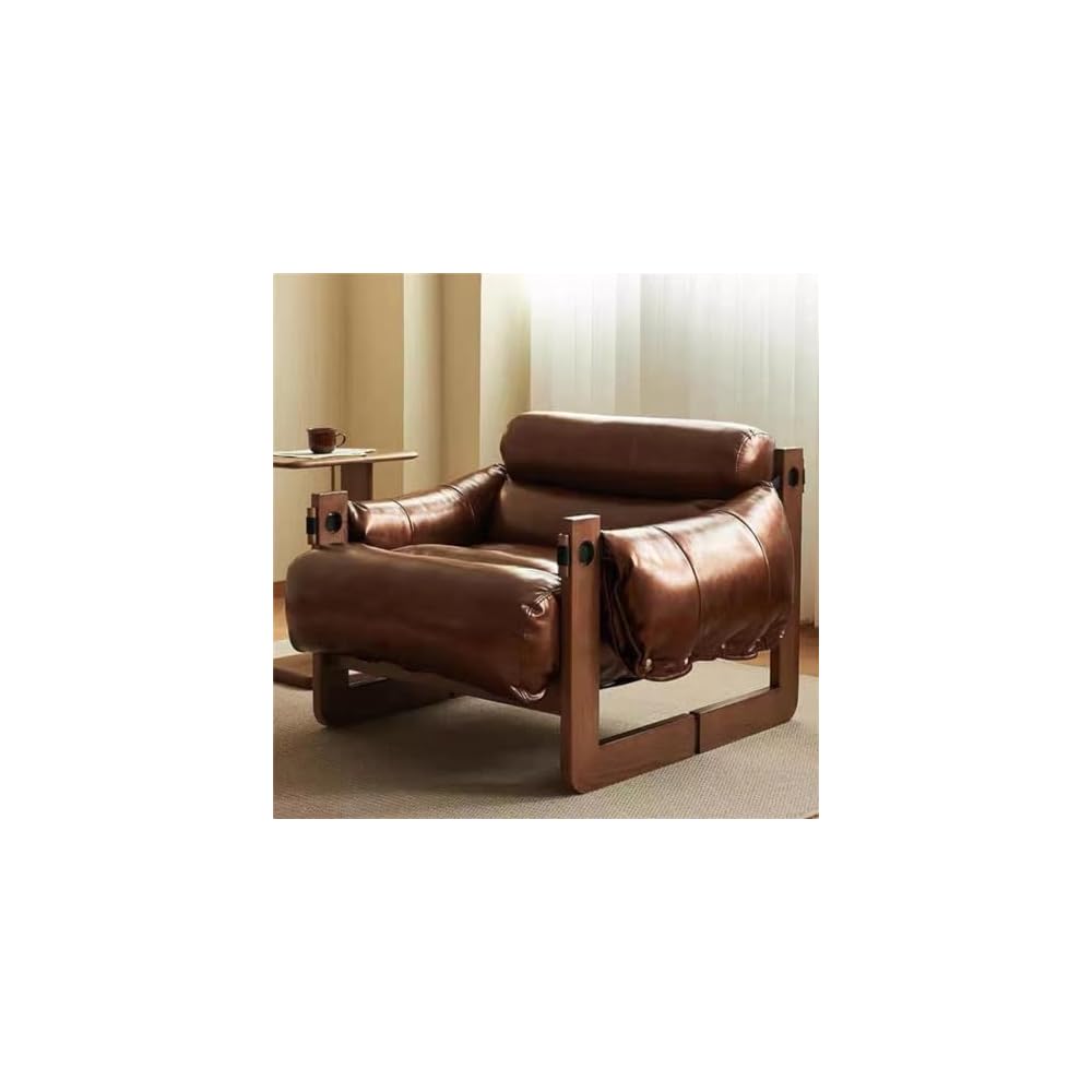Single Sofa Lounge Chair Antique Solid Wood Household Balcony Chaise