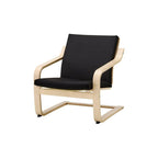 ProTuning POÄNG Low-back armchair, natural colour/beige/Vissle black