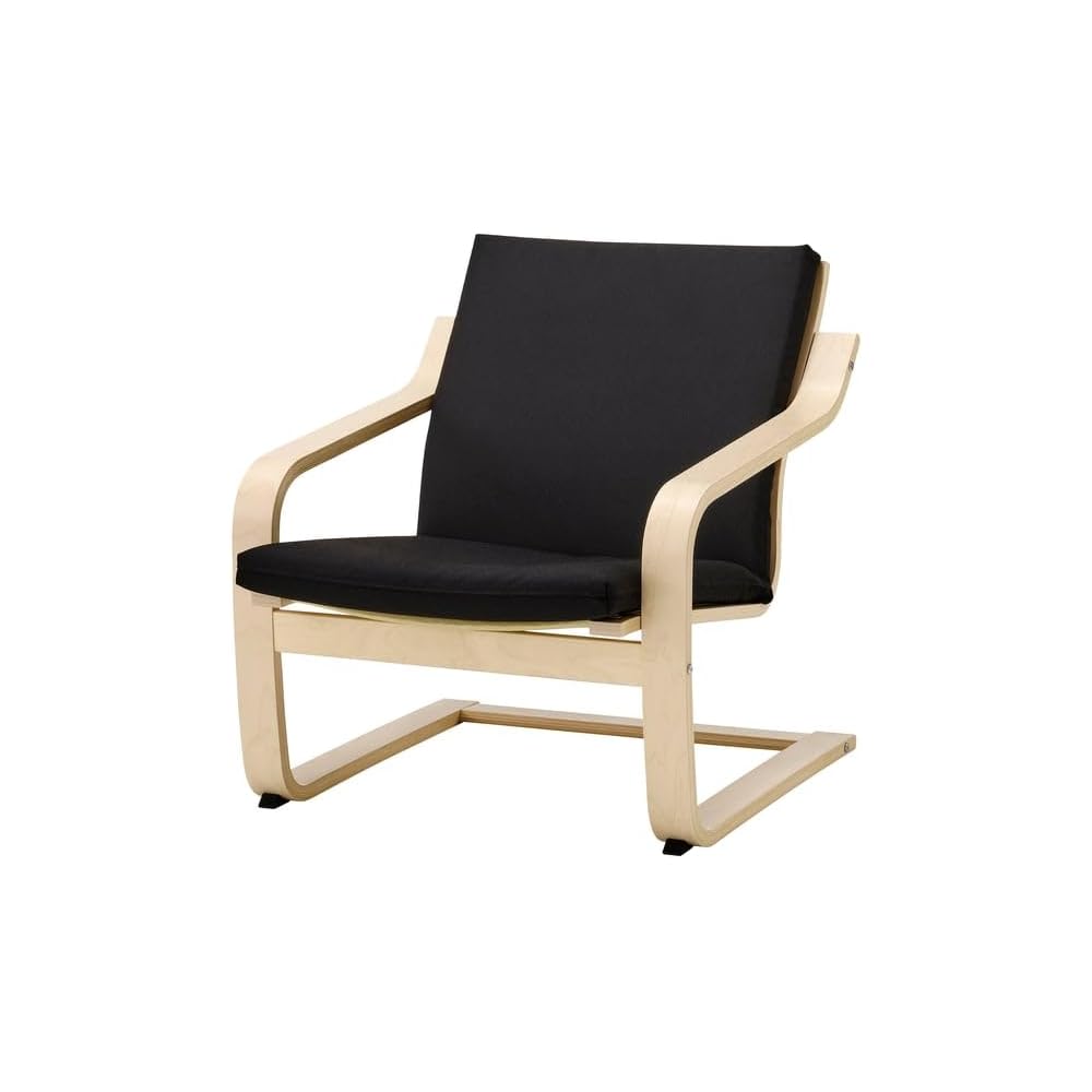 ProTuning POÄNG Low-back armchair, natural colour/beige/Vissle black