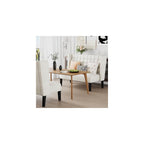 Andeworld Modern Loveseat Settee Bench Sofa Couch, Faux Leather,White