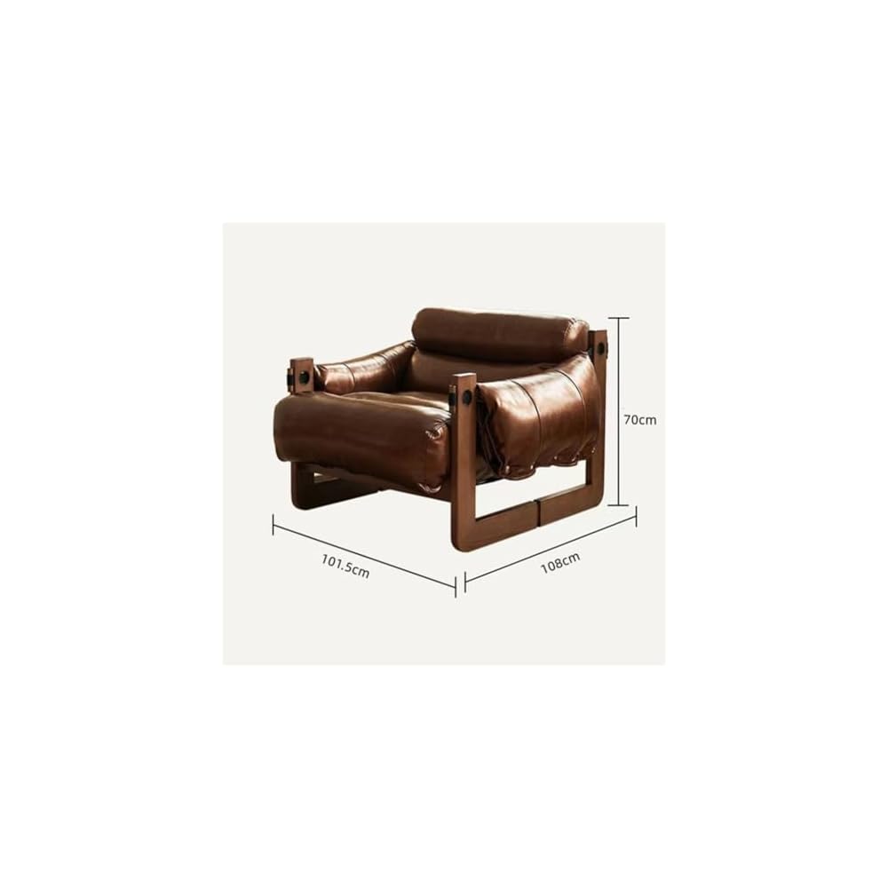 Single Sofa Lounge Chair Antique Solid Wood Household Balcony Chaise