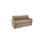 RecPro 65" Jack Knife RV Sleeper Sofa with Arms | RV Furniture | Zero Wall Hugger | Cloth (Oatmeal)