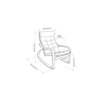 ProTuning POÄNG Rocking-chair, birch veneer/Gunnared dark grey