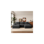 Boneless Couch Comfy Sectional Couches for Living Room,U Shaped Modular Cloud Couch Sofa, Minimalist Modular Sectional Sofa with Deep Seat