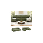 KISLOT 110 Inch Sectional Sleeper Sofa with Pull Out Bed Convertible Plush 2 in 1 Couch with Storage Chaise & USB Charging Comfy L Shaped Modular Couches for Living Room Apartment(3 Box)