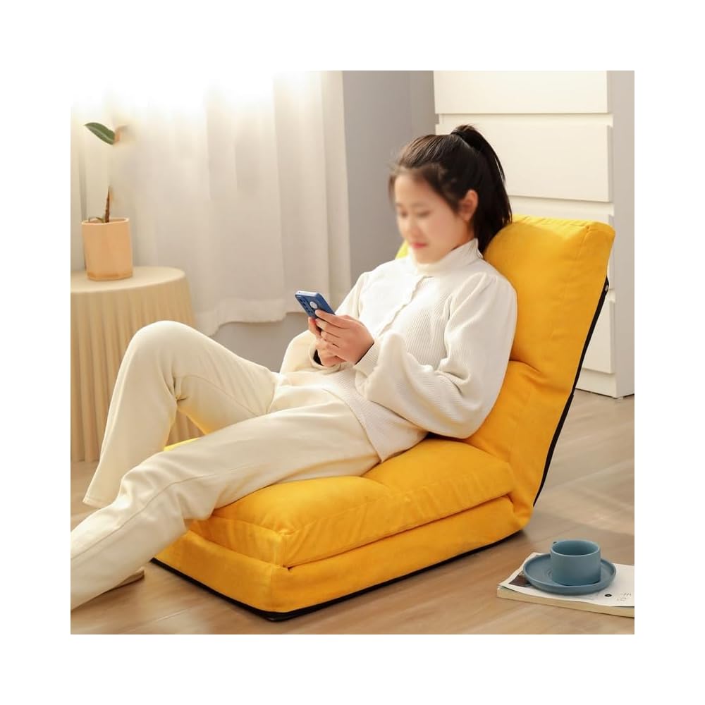 Three Fold Lazy Sofa Tatami Bedroom Chair Folding Single Lounge Chair Bay Window