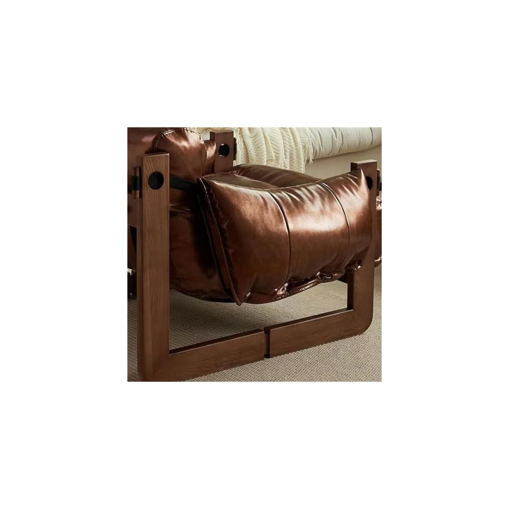 Single Sofa Lounge Chair Antique Solid Wood Household Balcony Chaise