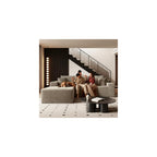 Boneless Couch Comfy Sectional Couches for Living Room,U Shaped Modular Cloud Couch Sofa, Minimalist Modular Sectional Sofa with Deep Seat