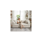 Biaco 78.8" Bouclé Modular Sofa Boneless Couches, No Assembly-Light Camel