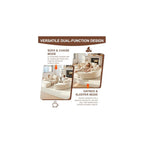 78.5" Oversized Round Chaise Lounge Sofa(Beige,Full Circular)