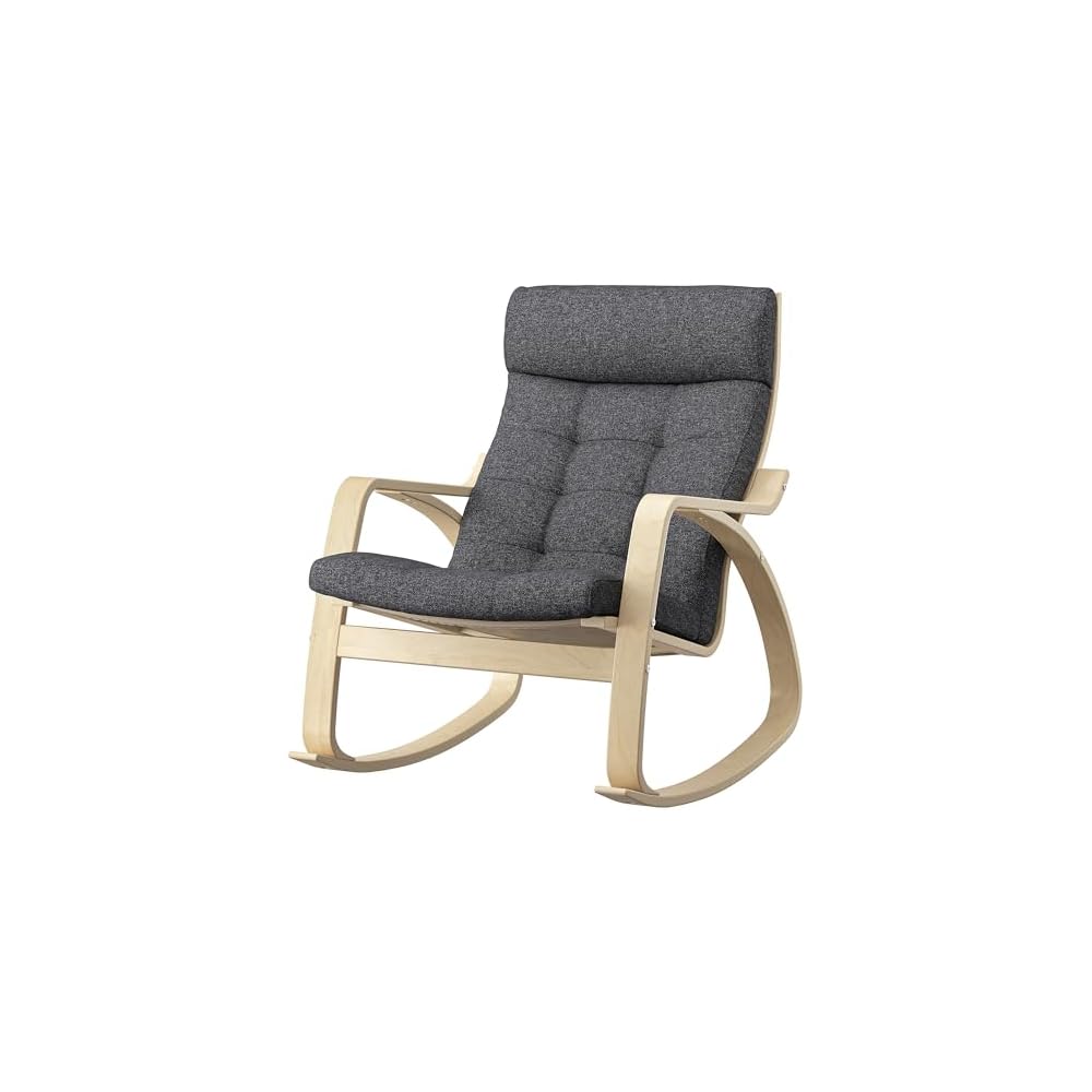 ProTuning POÄNG Rocking-chair, birch veneer/Gunnared dark grey
