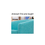 Accent Chair Living Room Chair Contemporary Lounge Sofa Chair Extra-Thick Comfortable Seat with Armrests Linen Home Office Bedroom Studio Sofa (White)