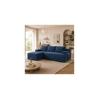 Boneless Couch Comfy Sectional Couches for Living Room,U Shaped Modular Cloud Couch Sofa, Minimalist Modular Sectional Sofa with Deep Seat