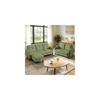 2 Piece Sectional Sofa Couch Set, 3-Seater Couch and Loveseat
