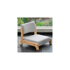 Portable Floor Chair with Backrest, Solid Wood Meditation Chair, High Elasticity Foam Cushion, Ergonomic Tatami Seat for Living Room & Bedroom