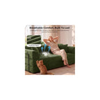 79" Futon Sofa Bed, Boneless Couches for Living Room |Olive Green