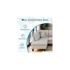 97" Oversized Sectional Couch, L Shaped Couch with Storage Ottoman, Modern Modular Sofa with Deep Seat, Sectional Couches for Living Room and Office, Off-White (Flannelette)
