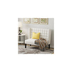 Andeworld Modern Loveseat Settee Bench Sofa Couch, Faux Leather,White