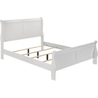 Coaster Louis Philippe Queen Traditional Sleigh Bed, White 202441Q