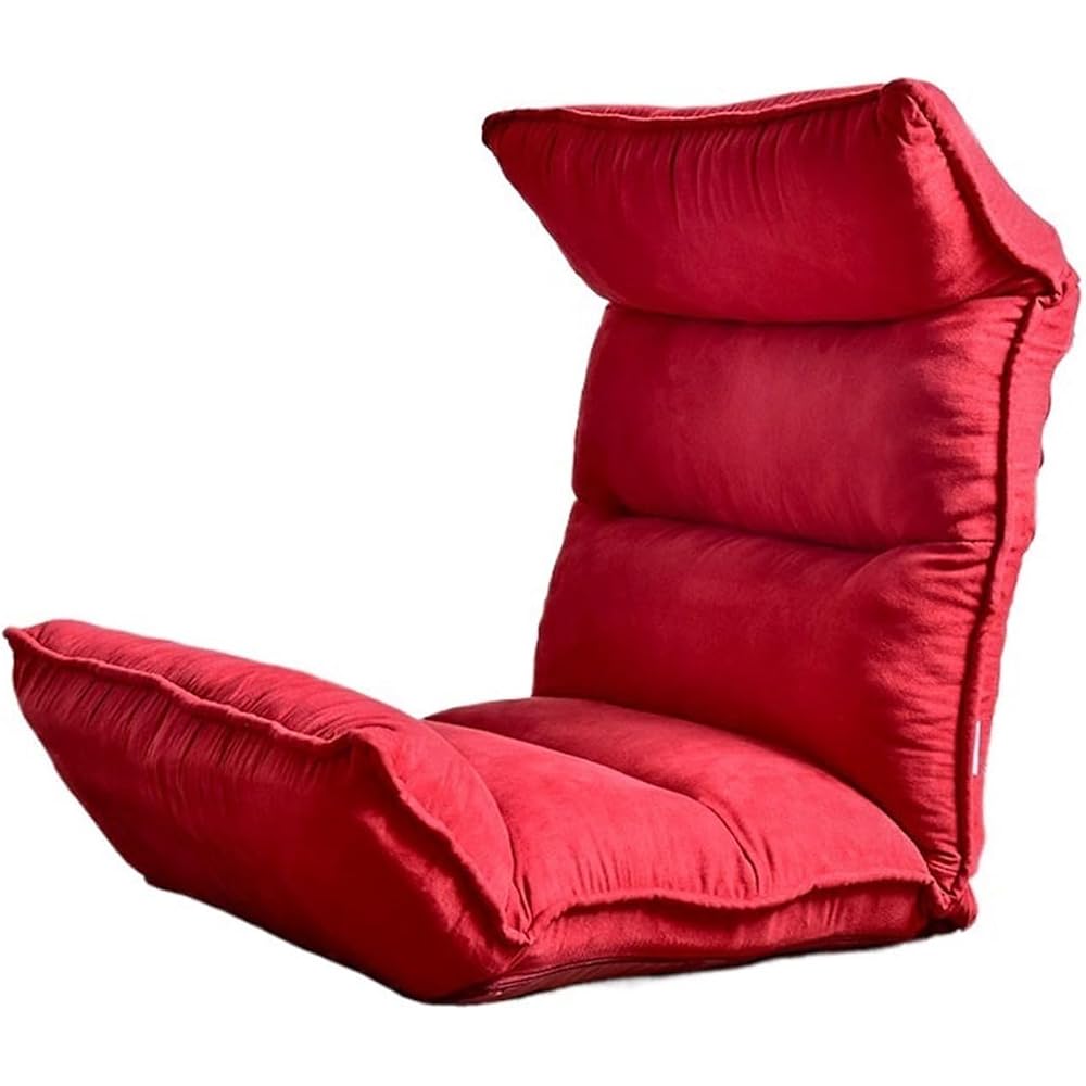 LSLYTQ Floor Chair, Floor Sofa Chair Gaming Chair with 14 Adjustable Position, Padded Back Support Floor Cushioned Seat, Folding Lazy Chair Small Sofa for Meditation, Reading, Resting Meditation