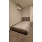 Furnify Full Cloud Bed Frame, Boneless Cushioned Foam Bed with Plush Fabric