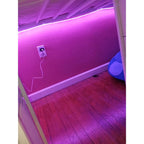 ADORNEVE Kids Low Loft Bed Full with 7 Drawers, Bookcase, Safety Guardrail