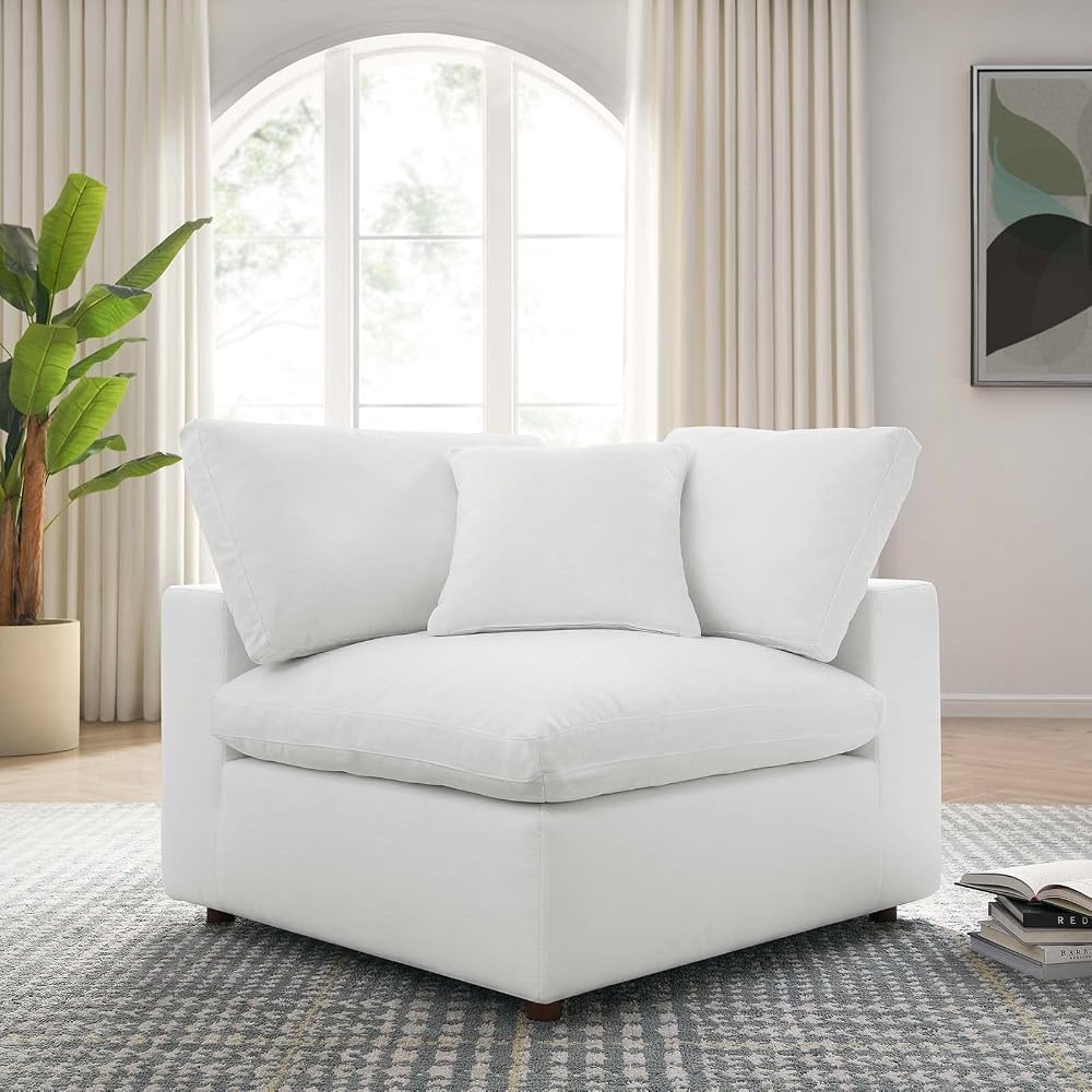 Modway Commix Down-Filled Overstuffed Upholstered Sectional Sofa Corner Chair