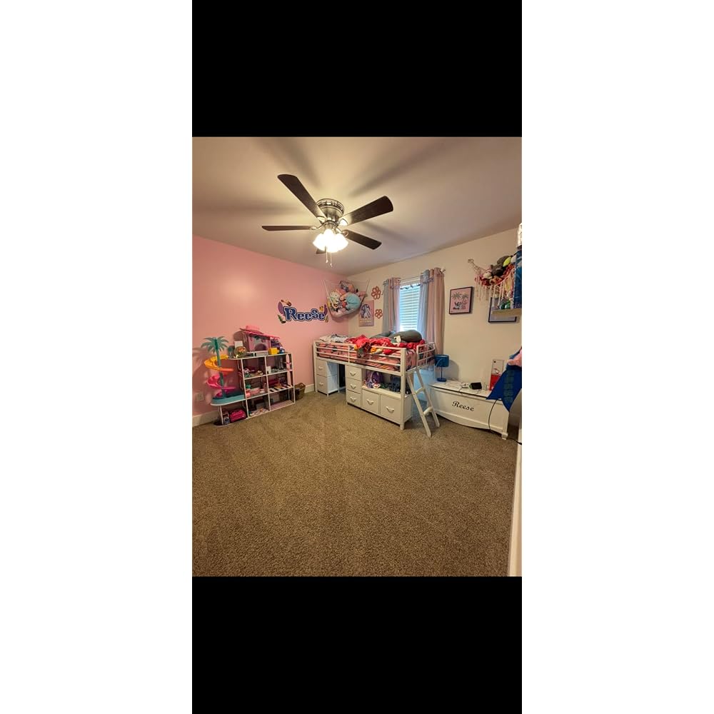 ADORNEVE Kids Low Loft Bed Full with 7 Drawers, Bookcase, Safety Guardrail