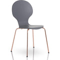 Enitial Lab Furniture of America Jaywald Modern Bentwood Chair (Set of 4), One Size, Gray