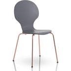 Enitial Lab Furniture of America Jaywald Modern Bentwood Chair (Set of 4), One Size, Gray