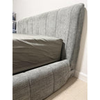 Furnify Full Cloud Bed Frame, Boneless Cushioned Foam Bed with Plush Fabric