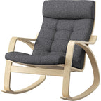 ProTuning POÄNG Rocking-chair, birch veneer/Gunnared dark grey